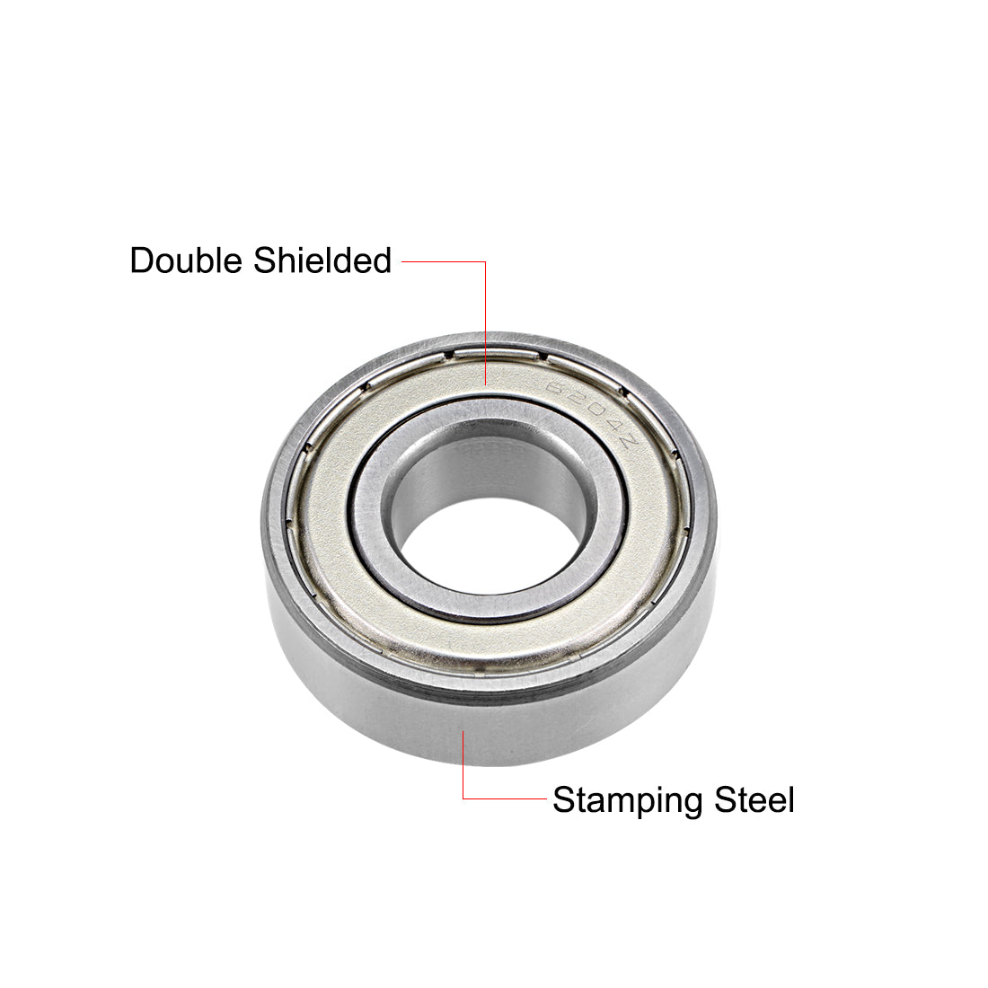 uxcell Uxcell Deep Groove Ball Bearings Metric Double Shielded Chrome Steel ABEC3 Z1