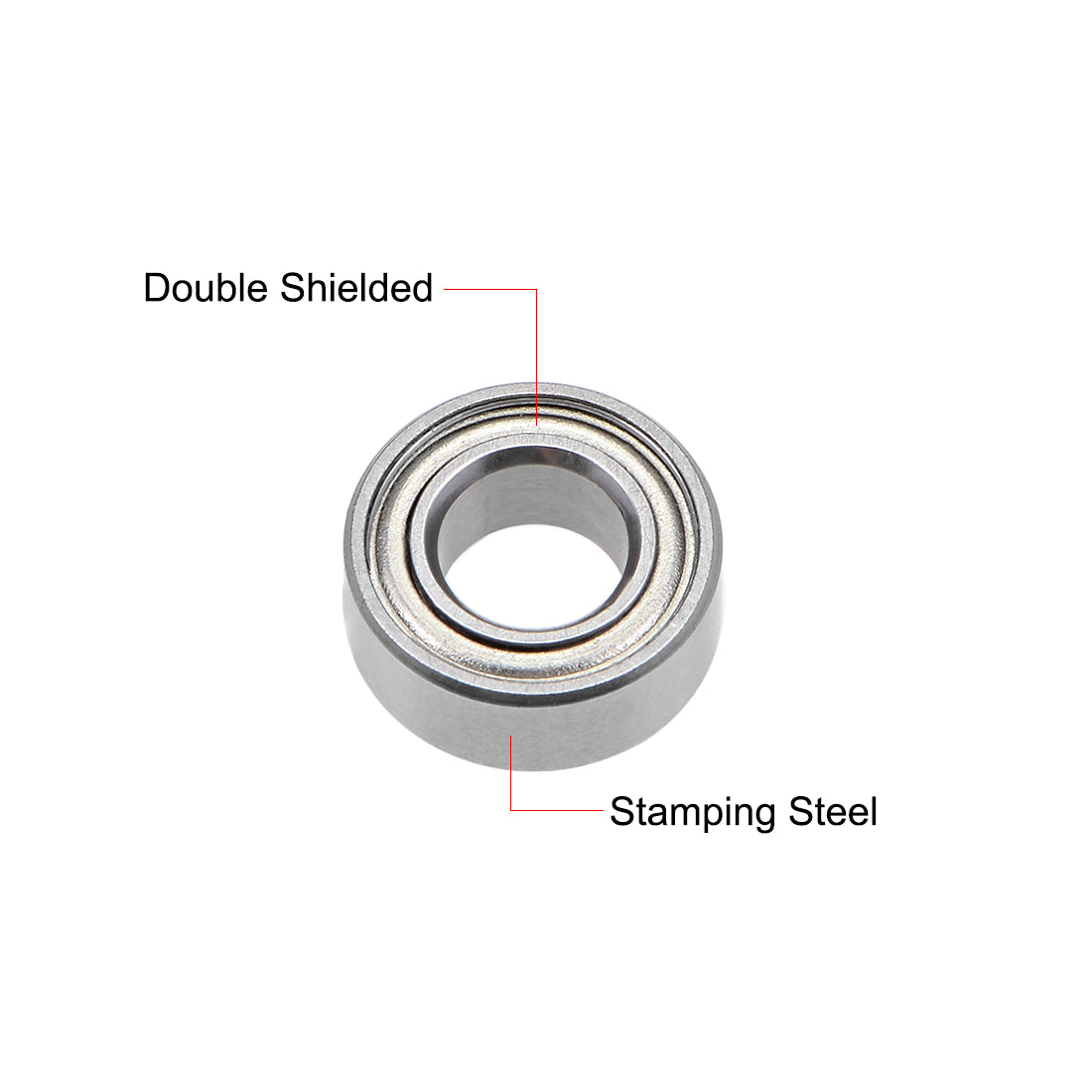 uxcell Uxcell Deep Groove Ball Bearings Metric Double Shielded Chrome Steel P6 Z1