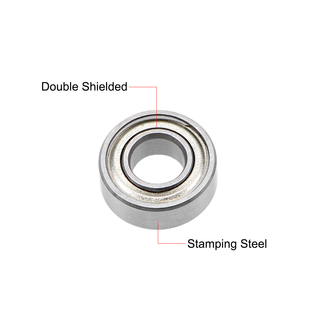 uxcell Uxcell Deep Groove Ball Bearings Metric Double Shielded Chrome Steel P6 Z1