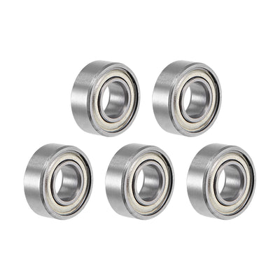 Harfington Uxcell Deep Groove Ball Bearings Metric Double Shielded Chrome Steel P6 Z1