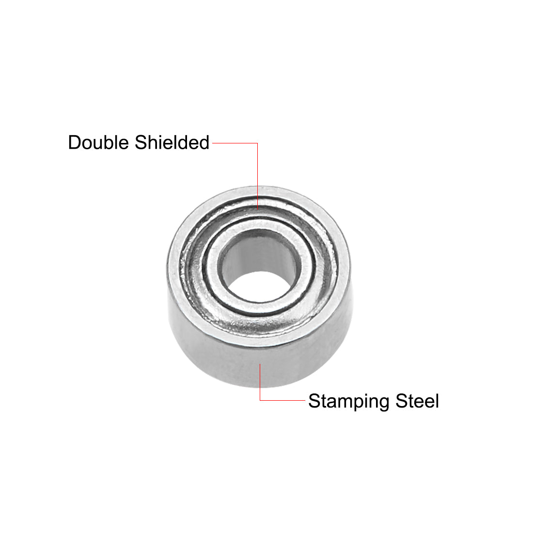 uxcell Uxcell Deep Groove Ball Bearings Metric Double Shielded Chrome Steel P6 Z1