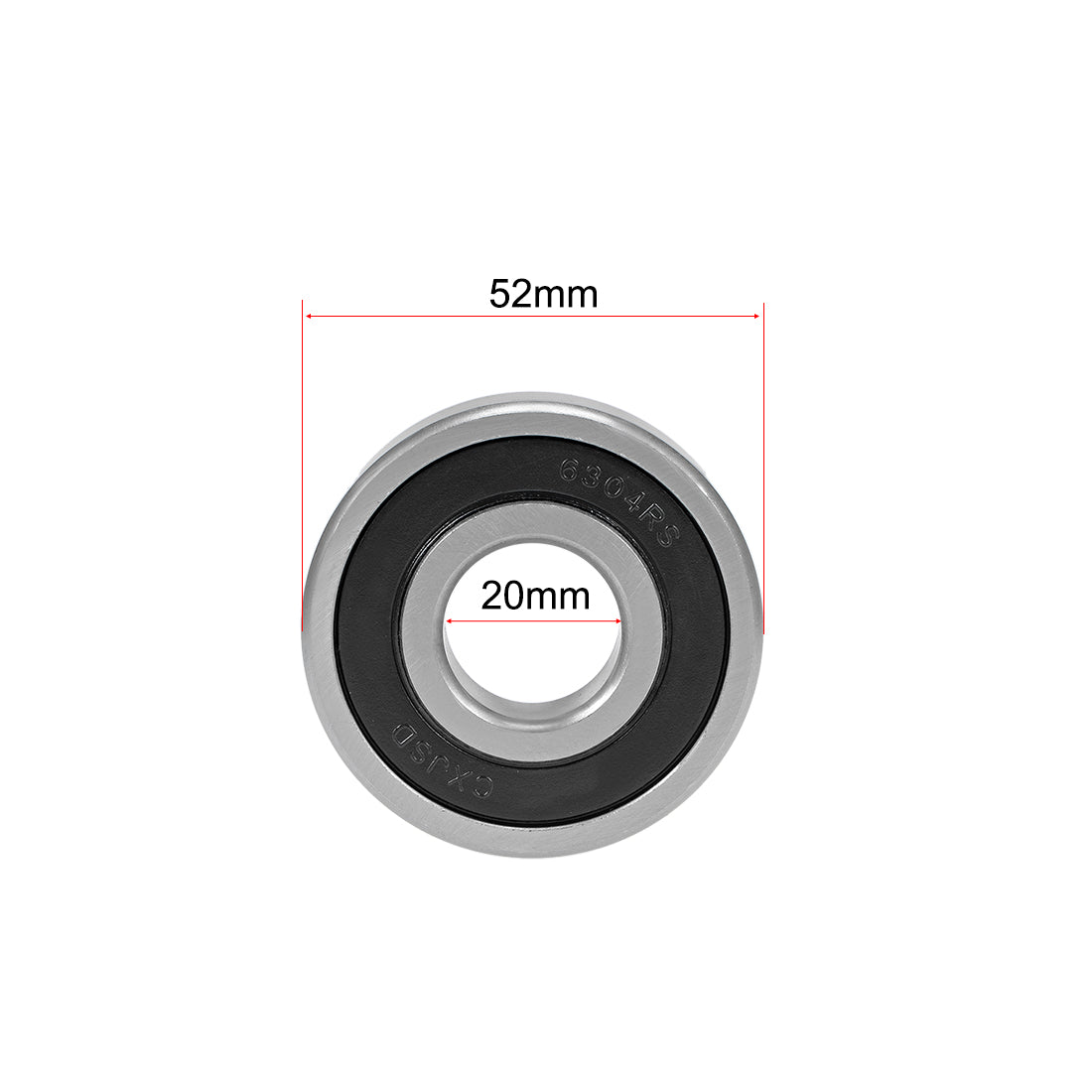 uxcell Uxcell Deep Groove Ball Bearing Double Sealed ABEC-3 Z1 Bearing