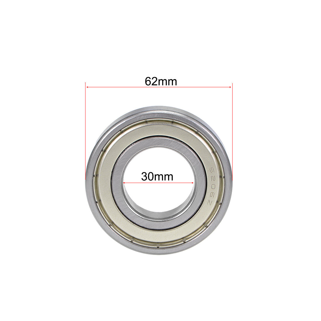 uxcell Uxcell Deep Groove Ball Bearings Metric Double Shielded Chrome Steel ABEC3 Z1