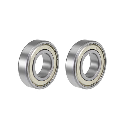 Harfington Uxcell Deep Groove Ball Bearings Metric Double Shielded Chrome Steel ABEC3 Z1