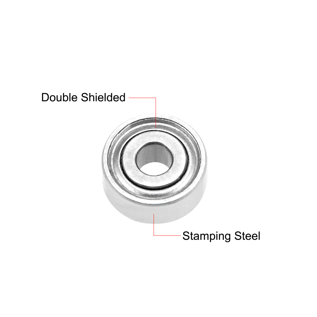 uxcell Uxcell Deep Groove Ball Bearings Metric Double Shielded Chrome Steel P6 Z1