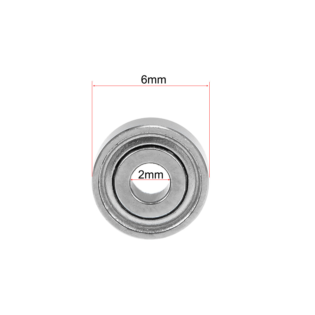 uxcell Uxcell Deep Groove Ball Bearings Metric Double Shielded Chrome Steel P6 Z1