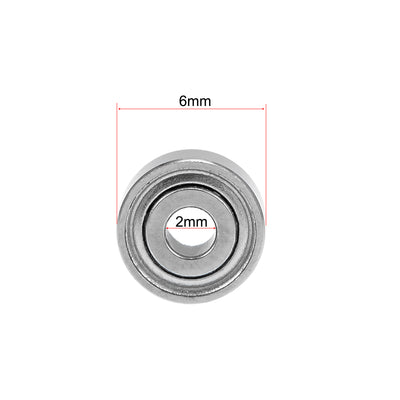 Harfington Uxcell Deep Groove Ball Bearings Metric Double Shielded Chrome Steel P6 Z1