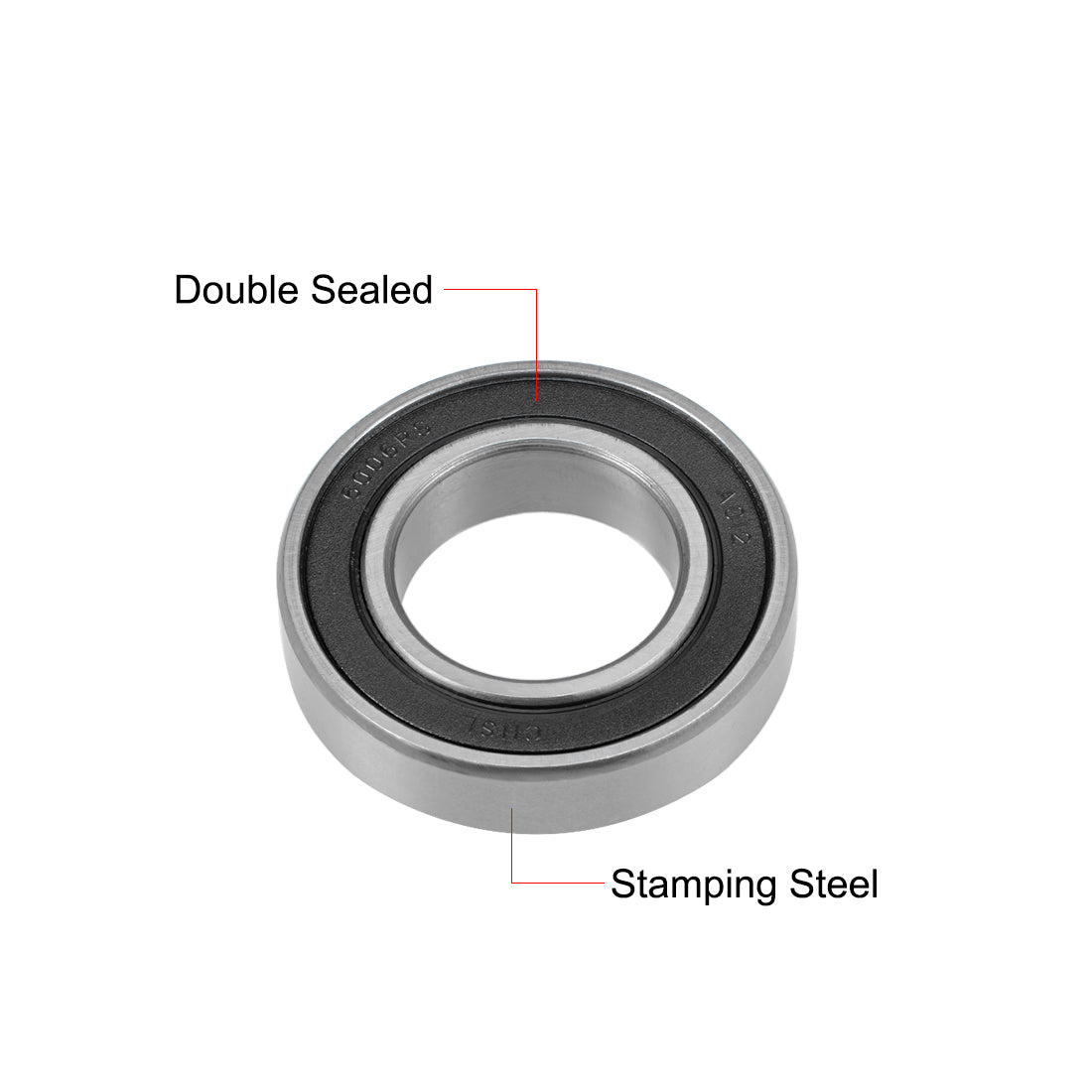 uxcell Uxcell Deep Groove Ball Bearings Metric Double Sealed Chrome Steel ABEC-3 Z1