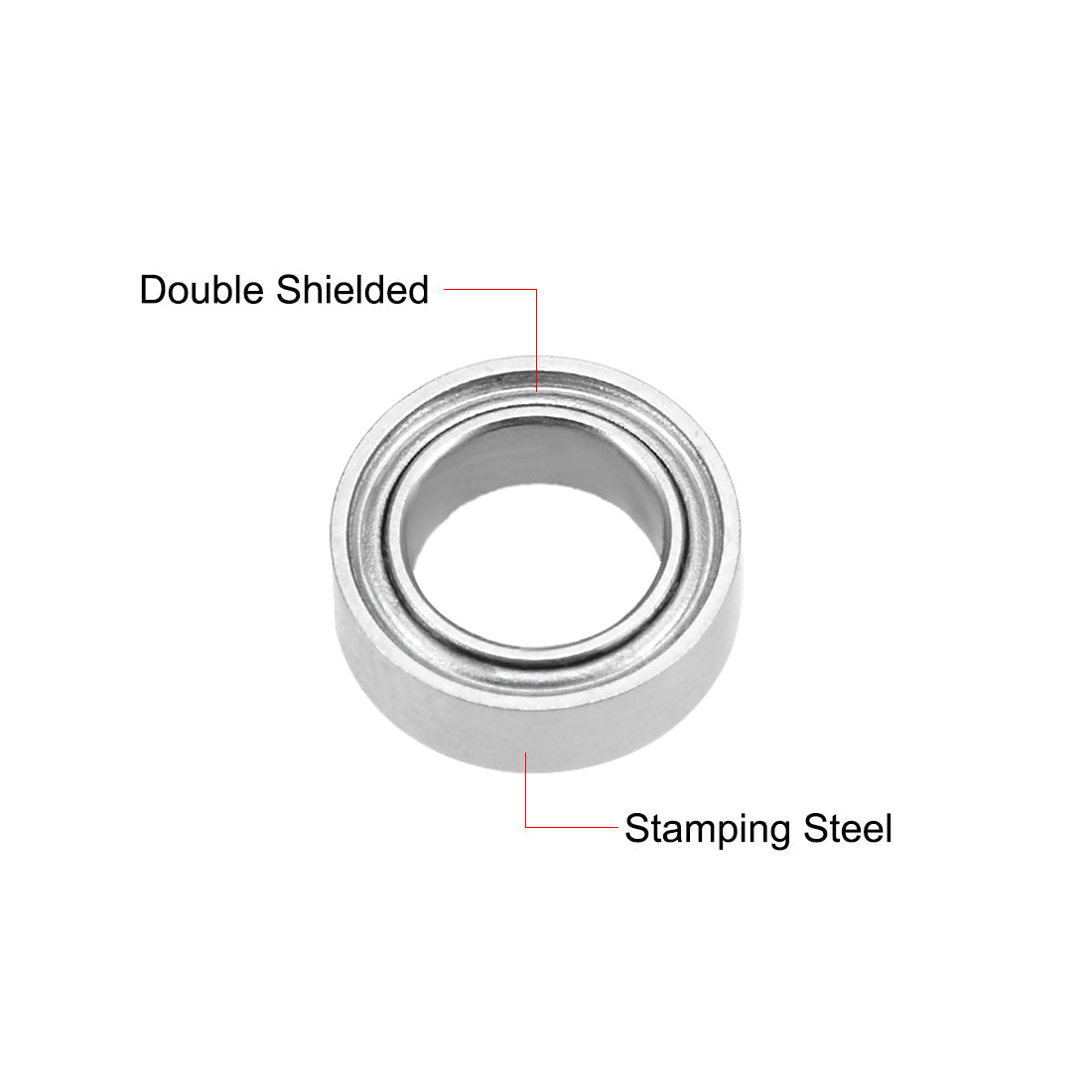 uxcell Uxcell Deep Groove Ball Bearings Metric Double Shielded Chrome Steel P6 Z1