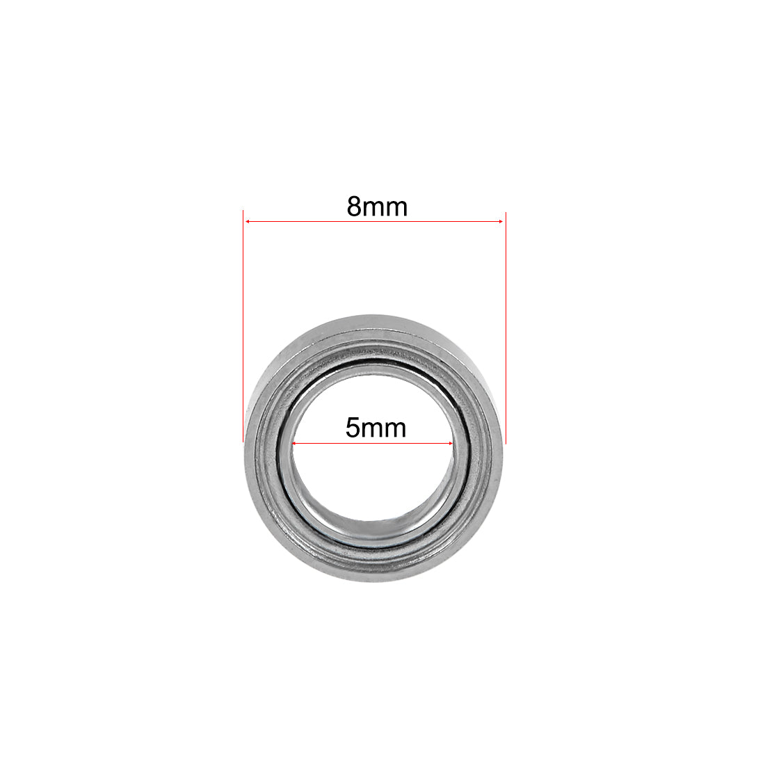 uxcell Uxcell Deep Groove Ball Bearings Metric Double Shielded Chrome Steel P6 Z1