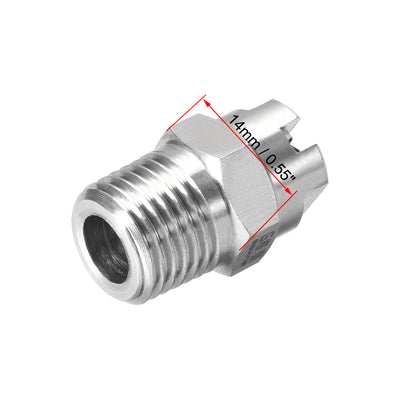 Harfington Flat Fan Spray Tip -  Male Thread 304 Stainless Steel Nozzle