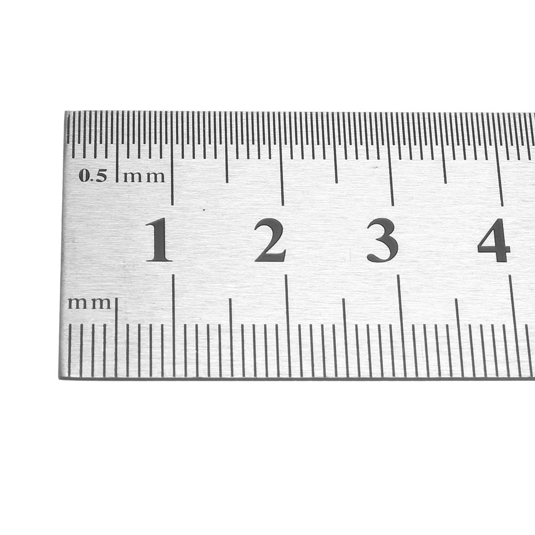 uxcell Uxcell Straight Ruler 400mm 16 Inch Metric Stainless Steel Measuring Ruler Tool with Hanging Hole 2pcs