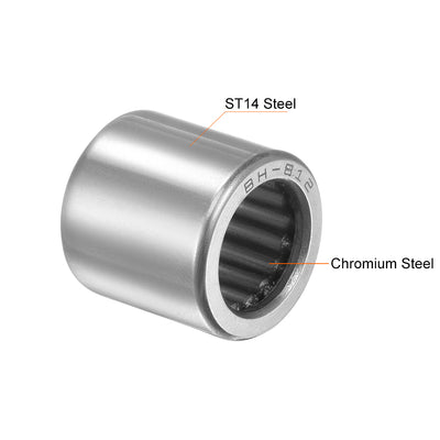 Harfington Uxcell BH912 Needle Roller Bearings 9/16"x13/16"x3/4" Open Full Complement 2pcs