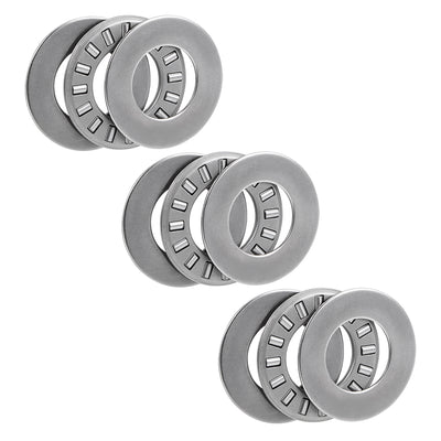 uxcell Uxcell TC815+2TRA Needle Roller Thrust Bearings with Washers 1/2"x15/16"x5/64" 3pcs