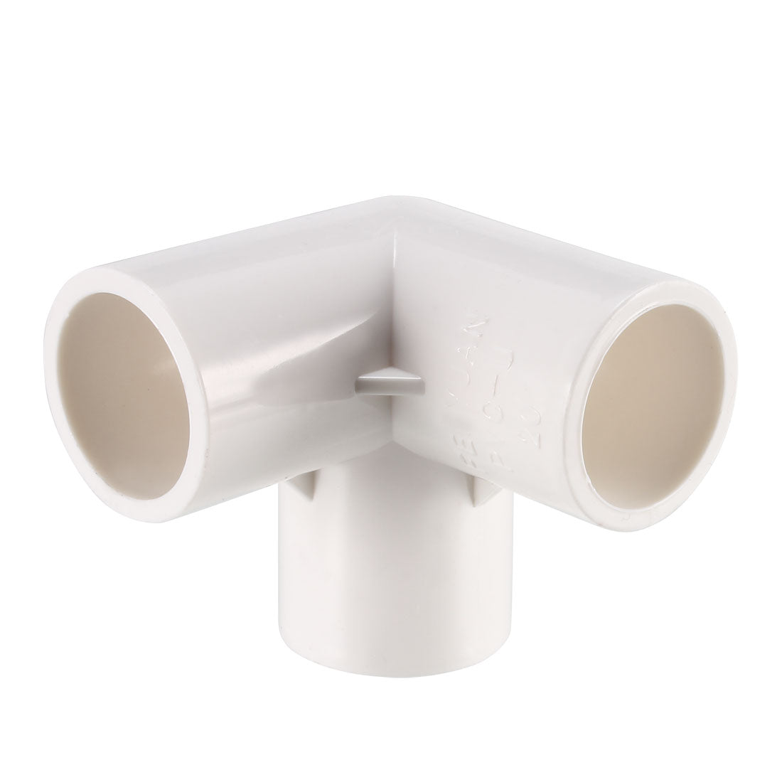 uxcell Uxcell 3-Way Elbow PVC Fitting, 20mm Socket, Tee Corner Fittings White