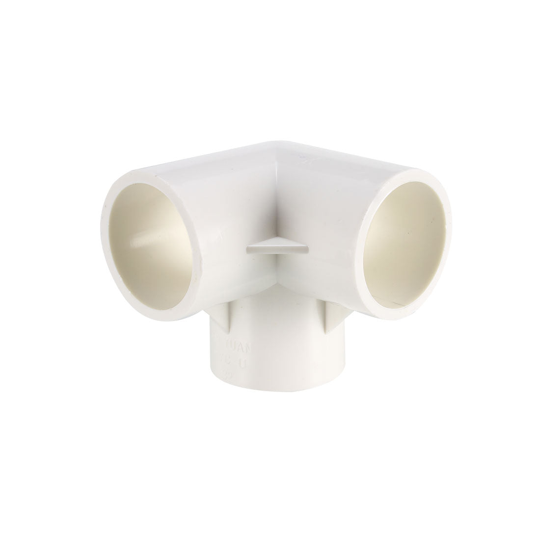 uxcell Uxcell 3-Way Elbow PVC Fitting, 32mm Socket, Tee Corner Fittings White