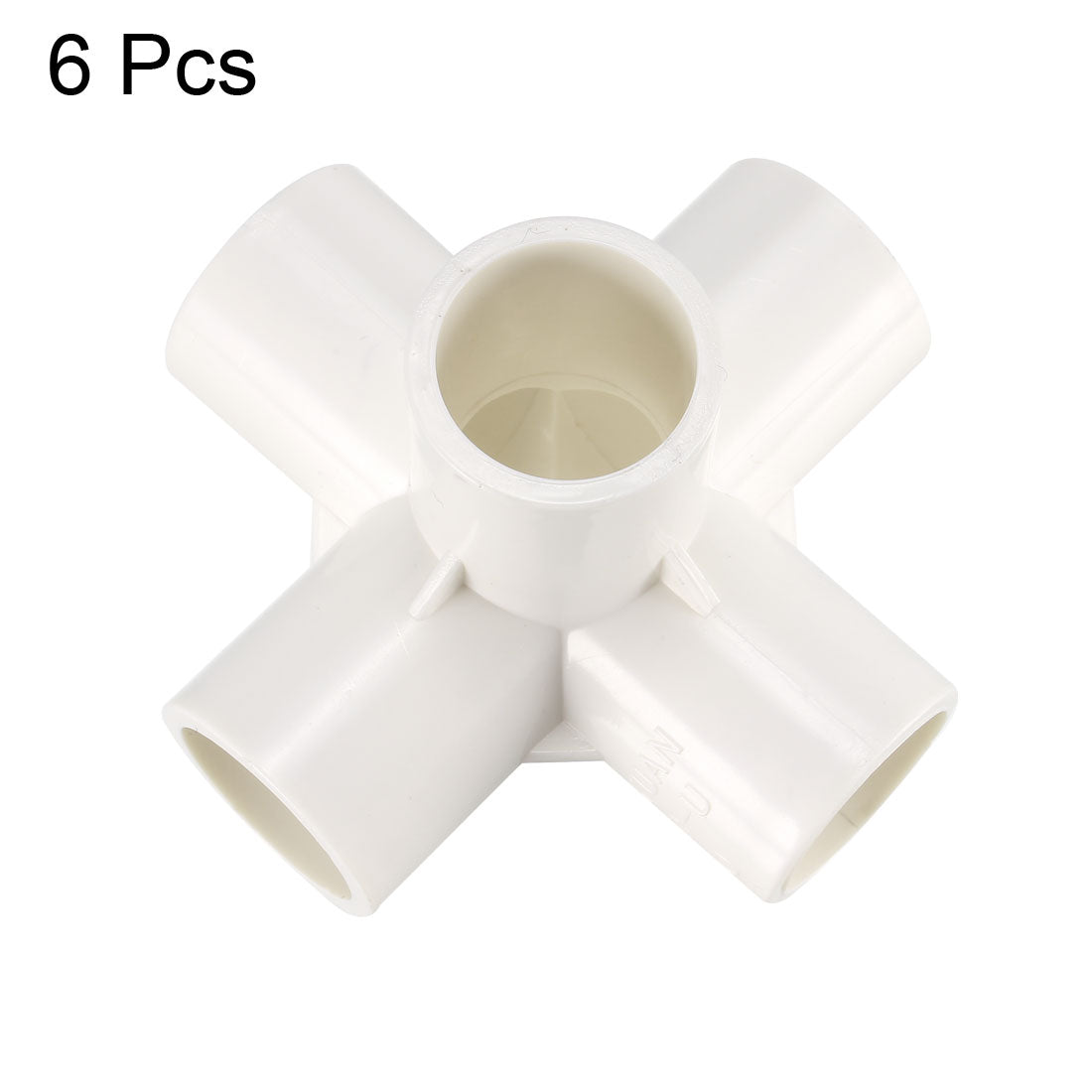 uxcell Uxcell 5 Way 20mm Tee PVC Fitting Elbow - PVC Furniture - PVC Elbow Fittings 6Pcs