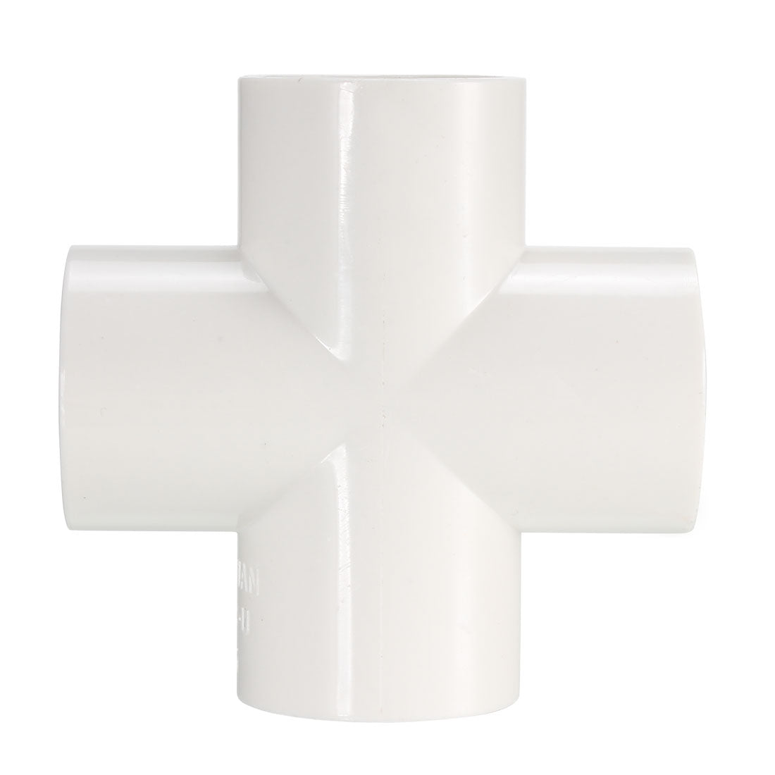 uxcell Uxcell Rohrverschraubung PVC Anschluss PVC-Möbelbeschläge 4-Wege Kreuz 25mm Buchse Weiß