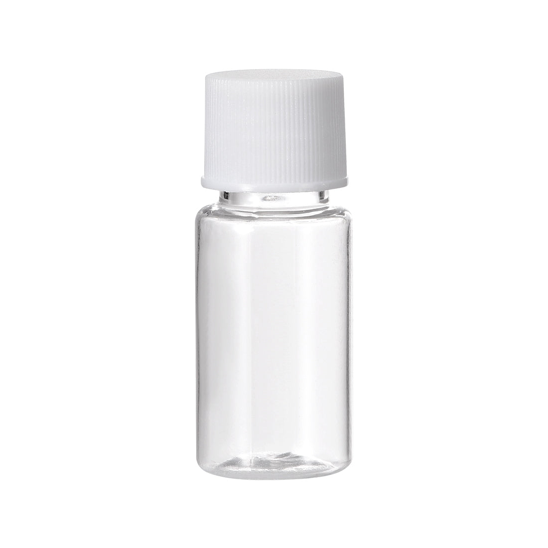 uxcell Uxcell 50Stk Kunststoff Labor Chemische Reagenzflasche, 10ml/0,34oz Breiter Mund Probe Versiegelungsflüssigkeit Vorratsbehälter Transparent