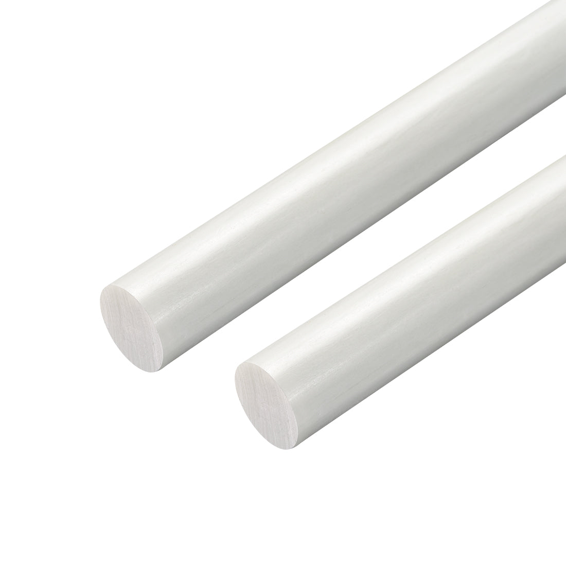 uxcell Uxcell FRP Fiberglass Round Rod,16mm Dia 50cm Long White Engineering Round Bar 2pcs