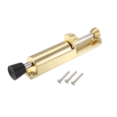 Harfington Uxcell Kickdown Door Stopper Spring Loaded Foot Pedal Door Stops Holder Gold Tone