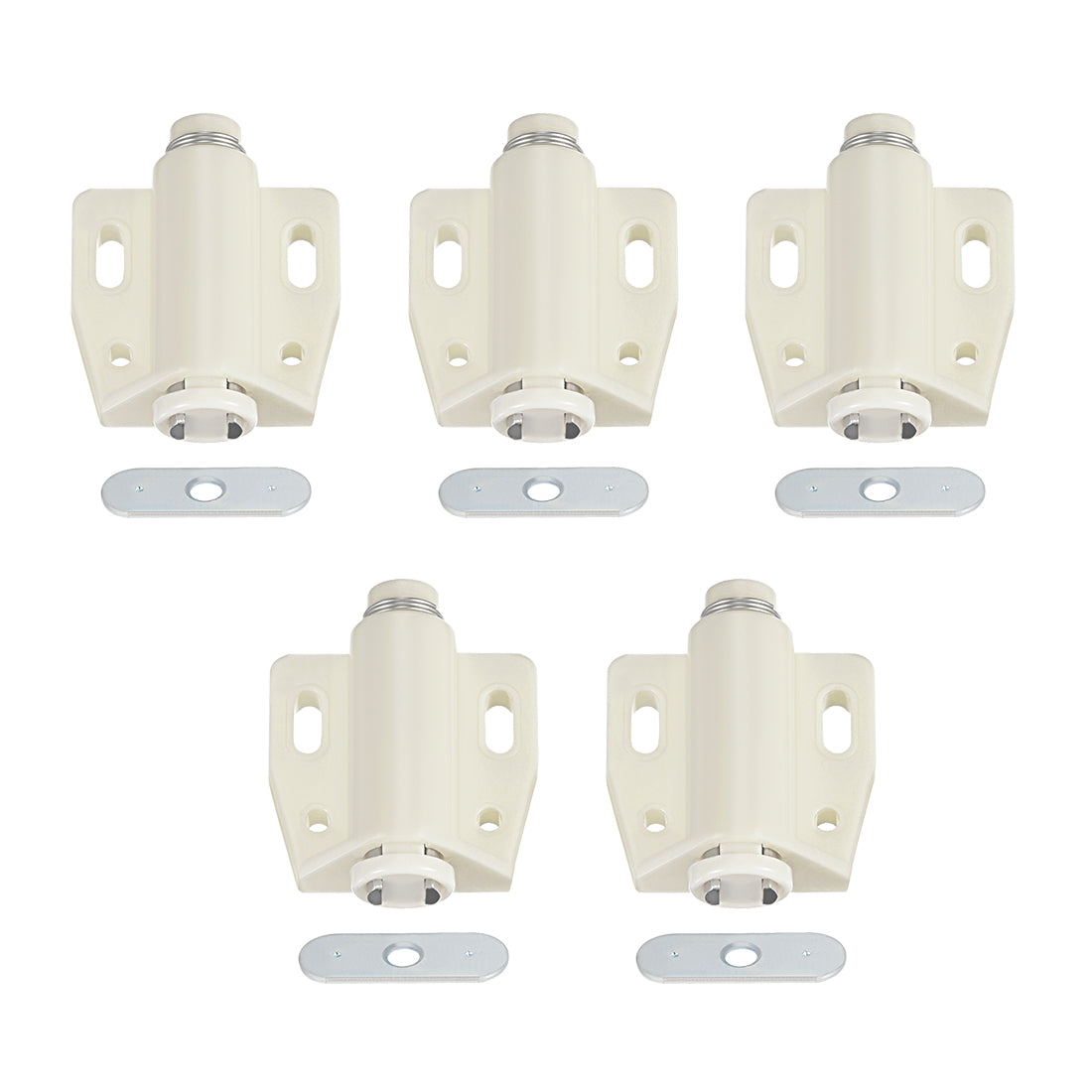 uxcell Uxcell Touch Catch Magnetic Press Latch for Cabinet Door Cupboard White 5pcs