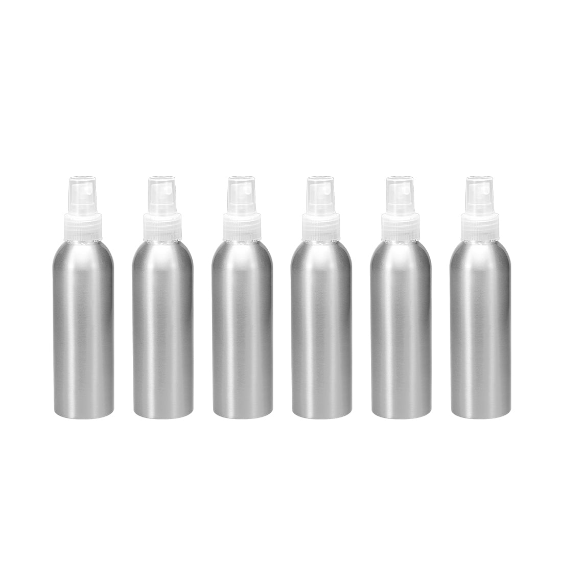 uxcell Uxcell 6pcs 5oz/150ml Aluminium Spray Bottle with Clear Fine Mist Sprayer, Empty Refillable Container Travel Bottle