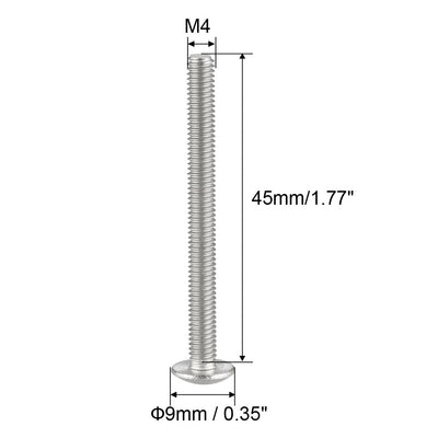 Harfington Uxcell Machine Screws, Phillips Truss Head Screw, 304 Stainless Steel