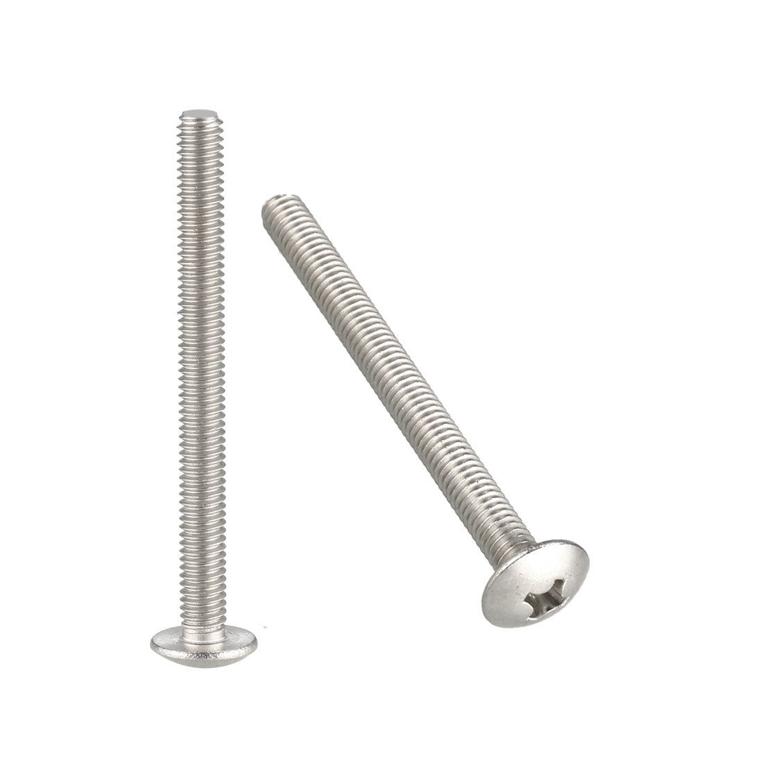 uxcell Uxcell Machine Screws, Phillips Truss Head Screw, 304 Stainless Steel