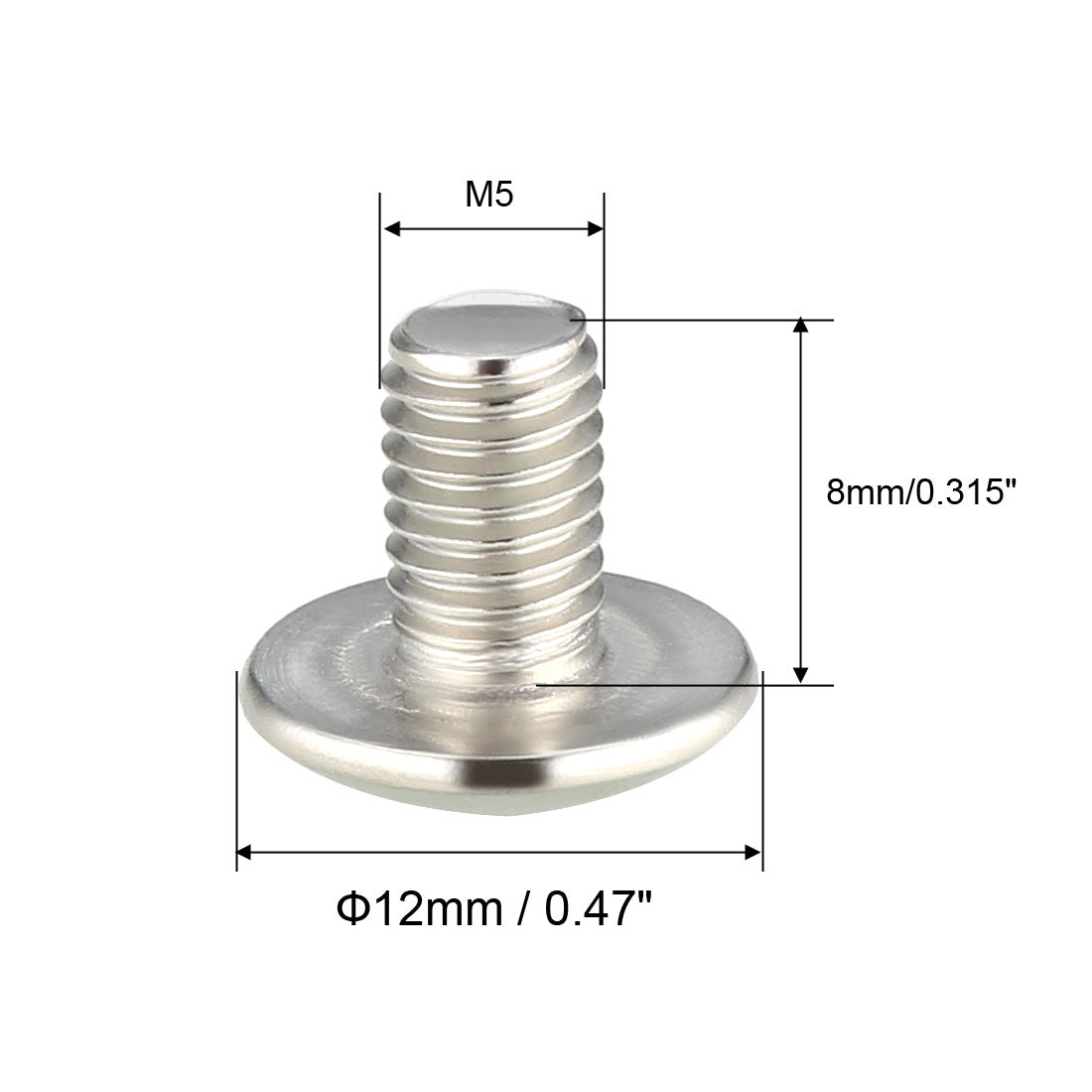 uxcell Uxcell Machine Screws, Phillips Truss Head Screw, Fasteners Bolt