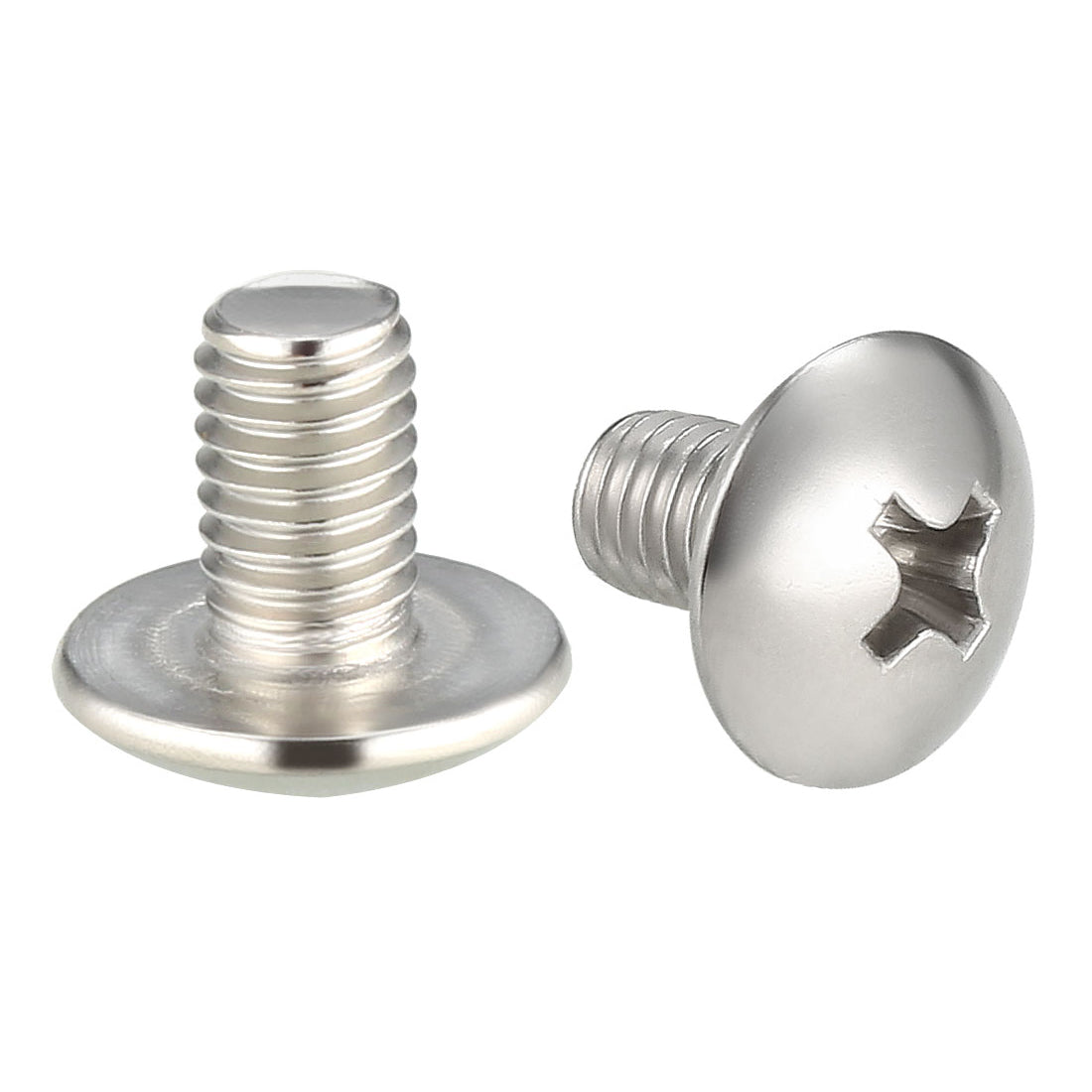 uxcell Uxcell Machine Screw, Phillips Truss Head, 304 Stainless Steel