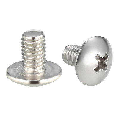 Harfington Uxcell Machine Screw, Phillips Truss Head, 304 Stainless Steel