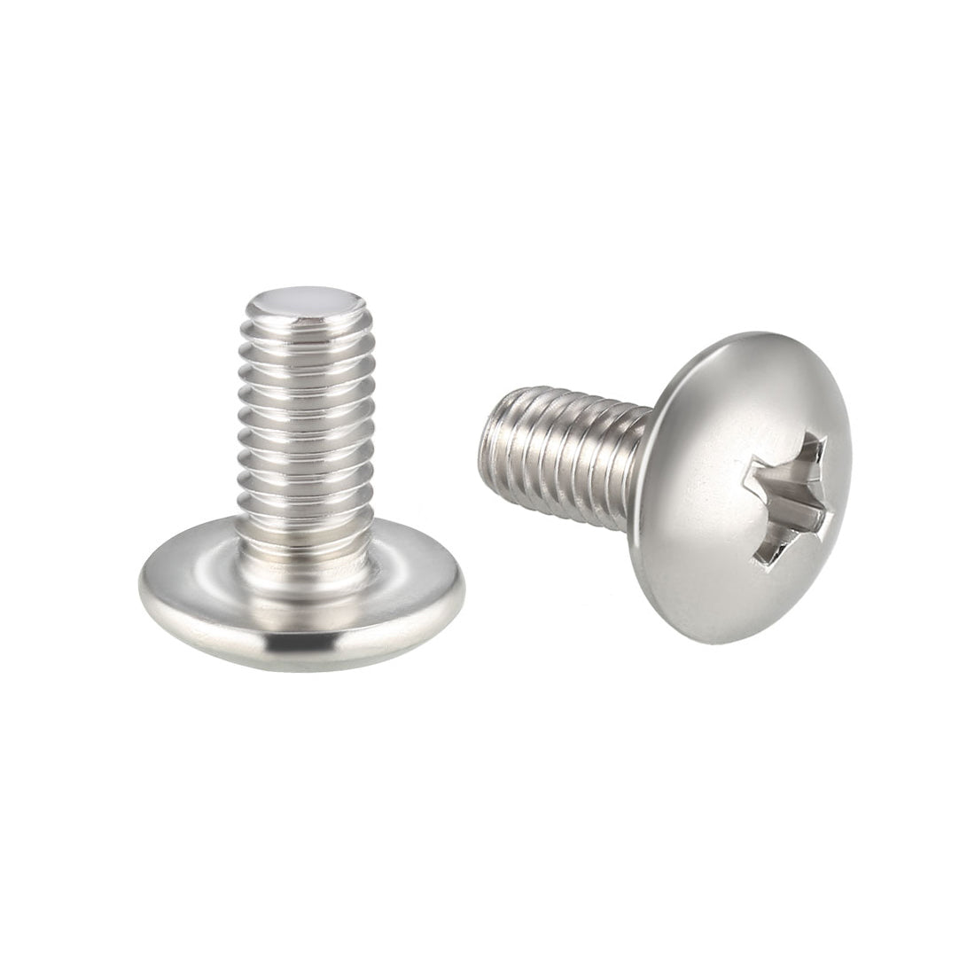 uxcell Uxcell Machine Screw, Phillips Truss Head, 304 Stainless Steel