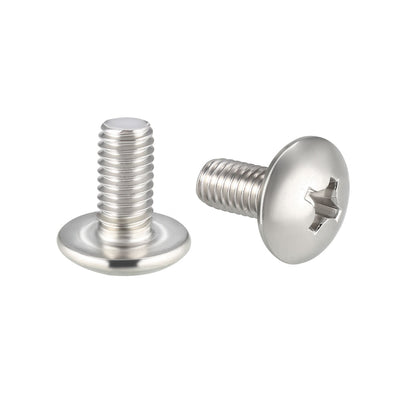 Harfington Uxcell Machine Screw, Phillips Truss Head, 304 Stainless Steel