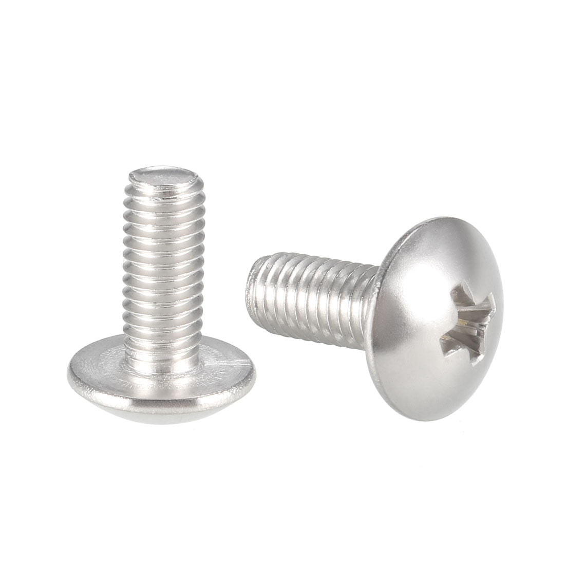 uxcell Uxcell Machine Screw, Phillips Truss Head, 304 Stainless Steel