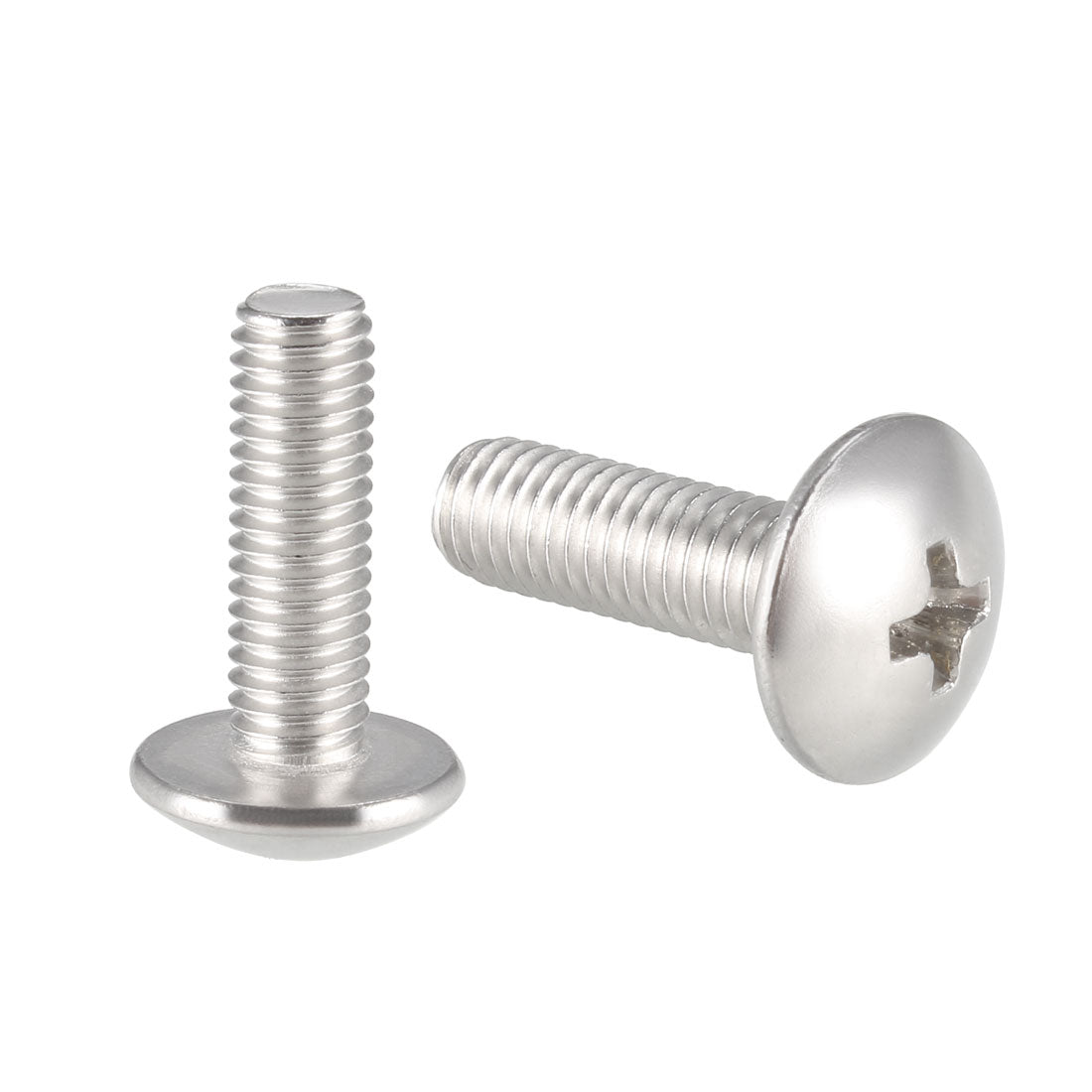 uxcell Uxcell Machine Screw, Phillips Truss Head, 304 Stainless Steel