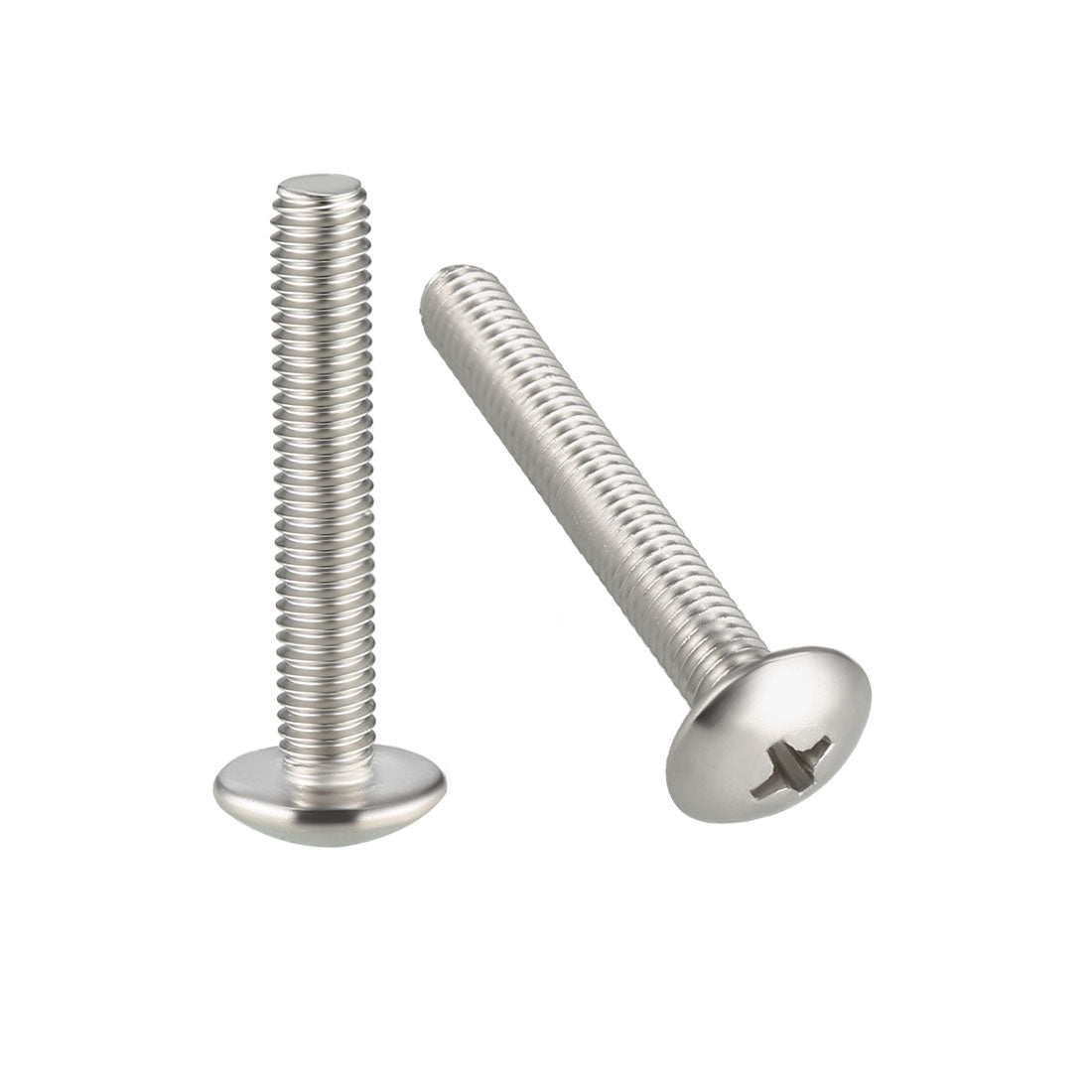 uxcell Uxcell Machine Screws, Phillips Truss Head Screw, 304 Stainless Steel