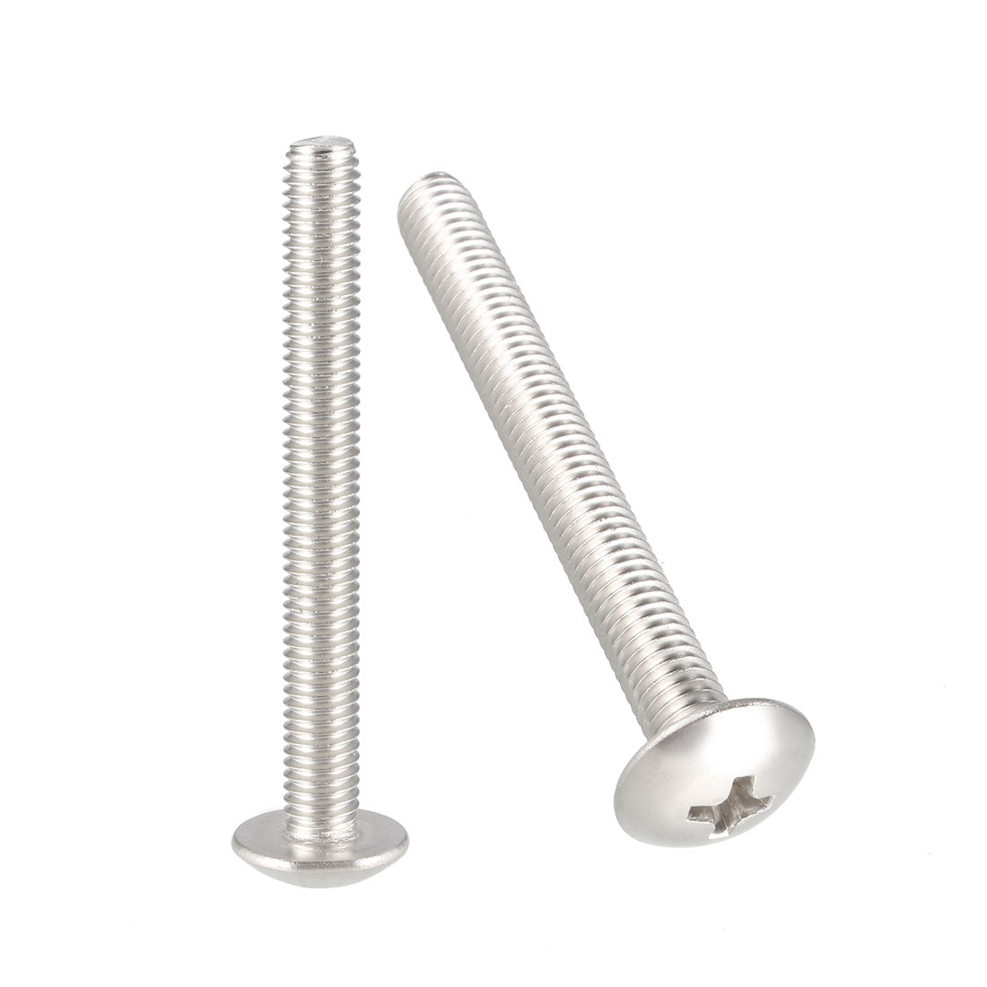 uxcell Uxcell Machine Screws, Phillips Truss Head Screw, 304 Stainless Steel