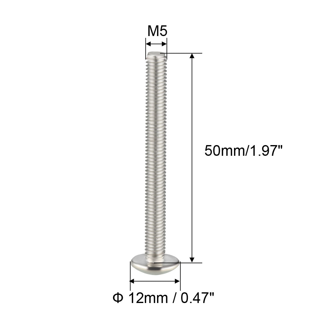 uxcell Uxcell Machine Screws, Phillips Truss Head Screw, Fasteners Bolt