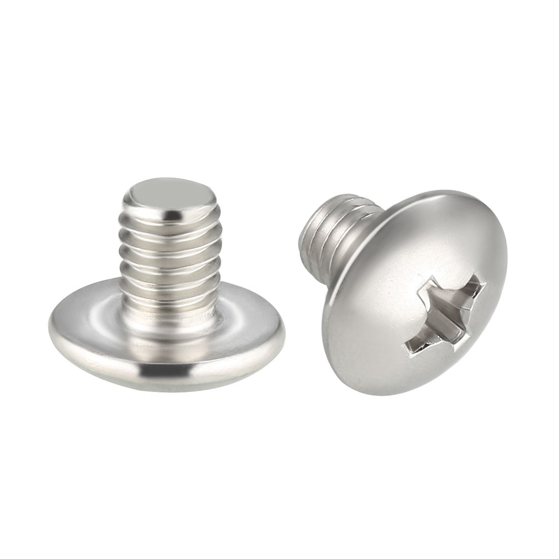 uxcell Uxcell Machine Screws, Phillips Truss Head 304 Stainless Steel