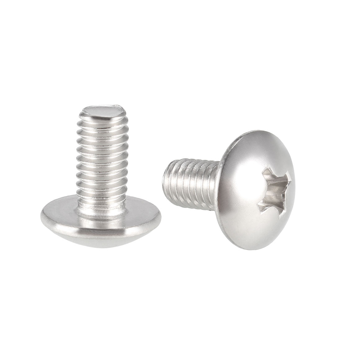 uxcell Uxcell Machine Screws, Phillips Truss Head, 304 Stainless Steel