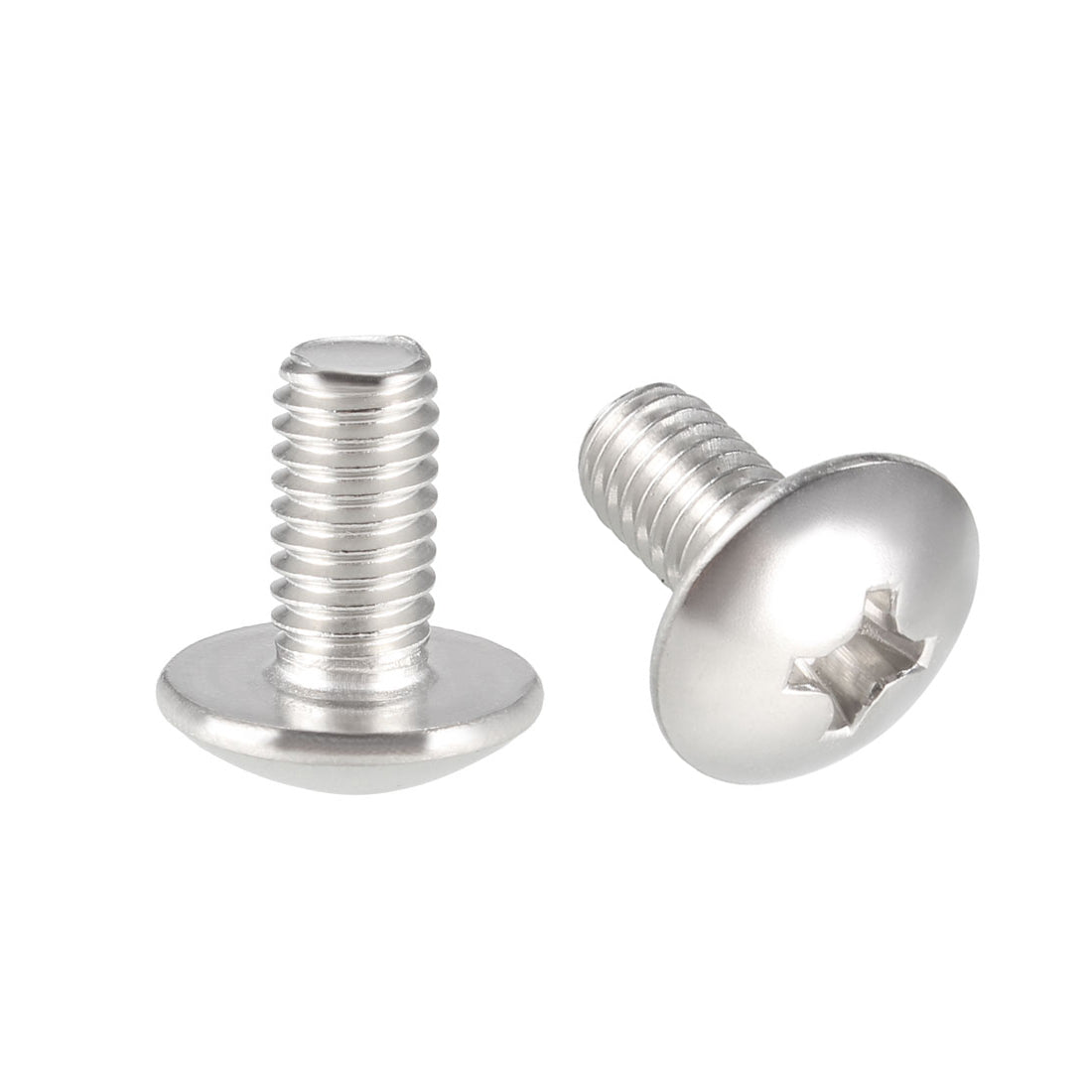 uxcell Uxcell Machine Screws, Phillips Truss Head 304 Stainless Steel