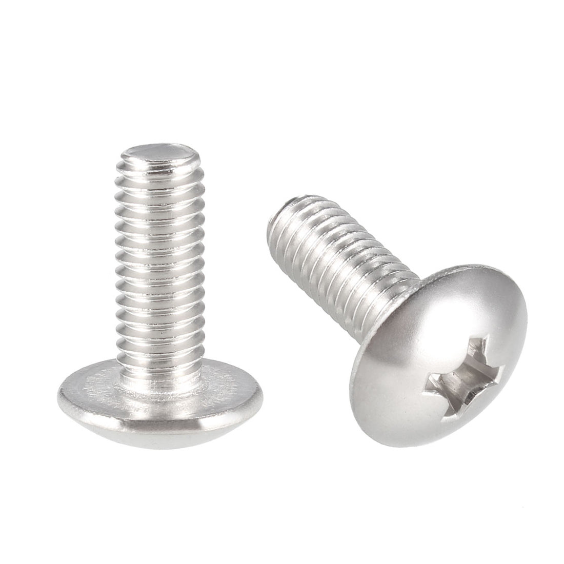 uxcell Uxcell Machine Screws, Phillips Truss Head 304 Stainless Steel