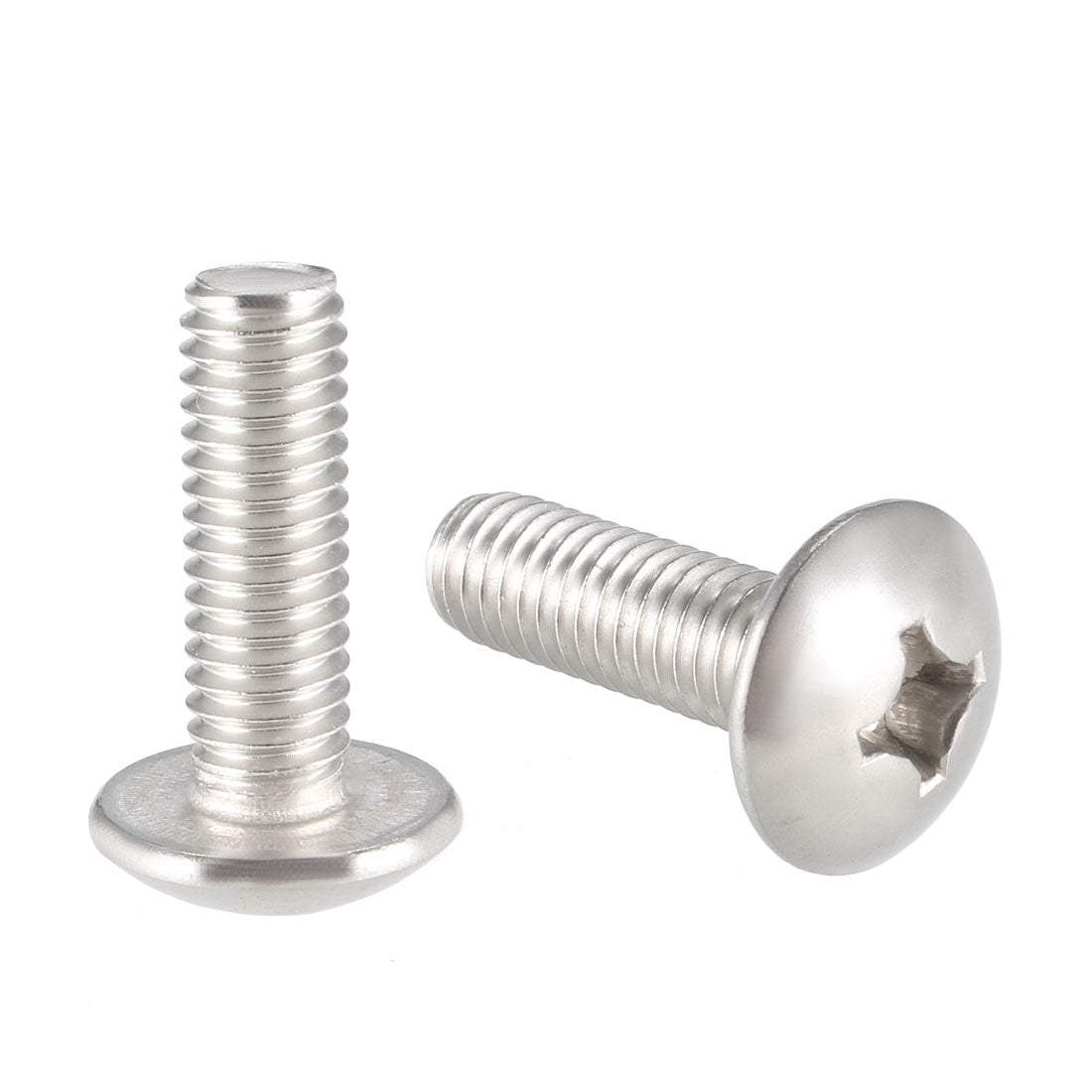 uxcell Uxcell Machine Screws, Phillips Truss Head, 304 Stainless Steel