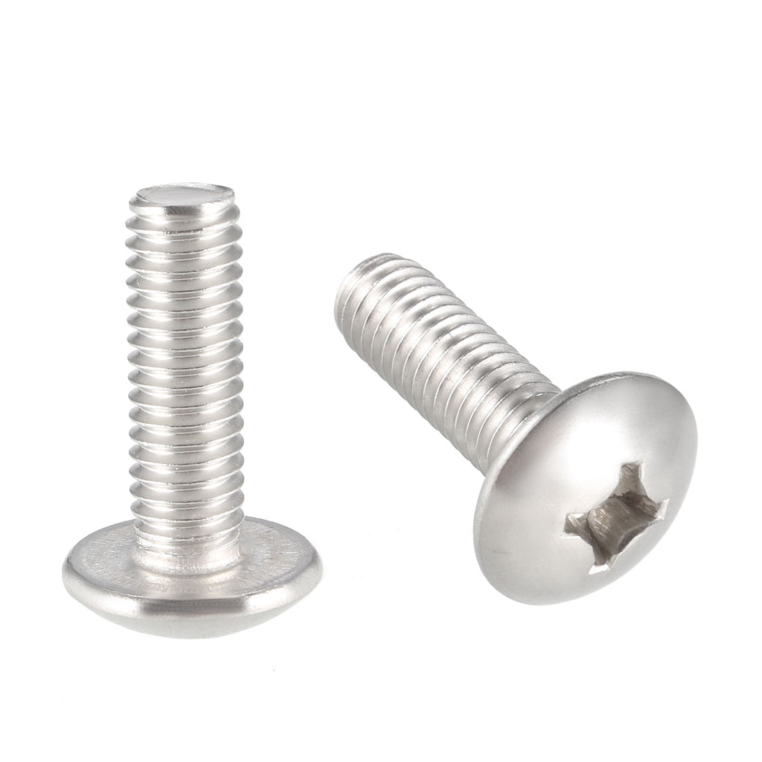 uxcell Uxcell Machine Screws, Phillips Truss Head 304 Stainless Steel