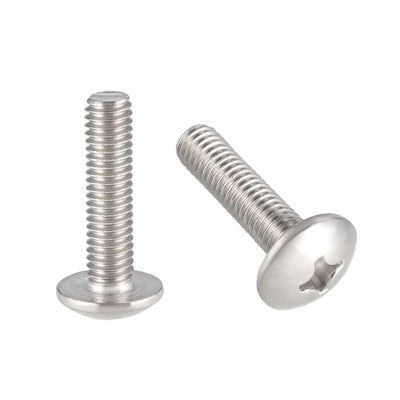 Harfington Uxcell Machine Screws, Phillips Truss Head 304 Stainless Steel