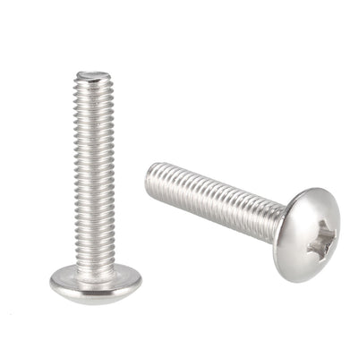 Harfington Uxcell Machine Screws, Phillips Truss Head, 304 Stainless Steel