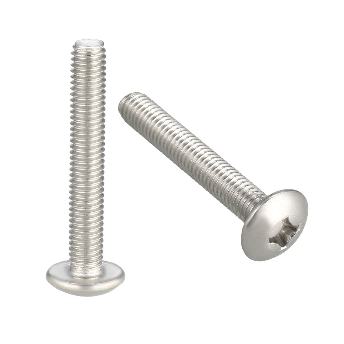 uxcell Uxcell Machine Screws, Phillips Truss Head, 304 Stainless Steel