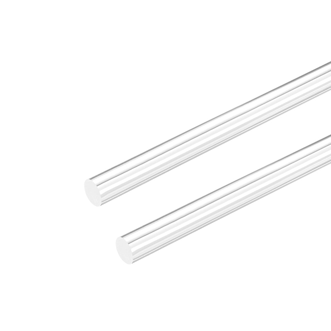 uxcell Uxcell 10mm Dia 10"Long Acrylic Round Rod,Clear Acrylic rods PMMA Bar 2pcs