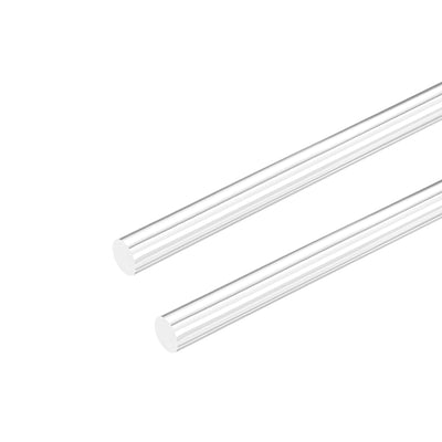 Harfington Uxcell 10mm Dia 10"Long Acrylic Round Rod,Clear Acrylic rods PMMA Bar 2pcs